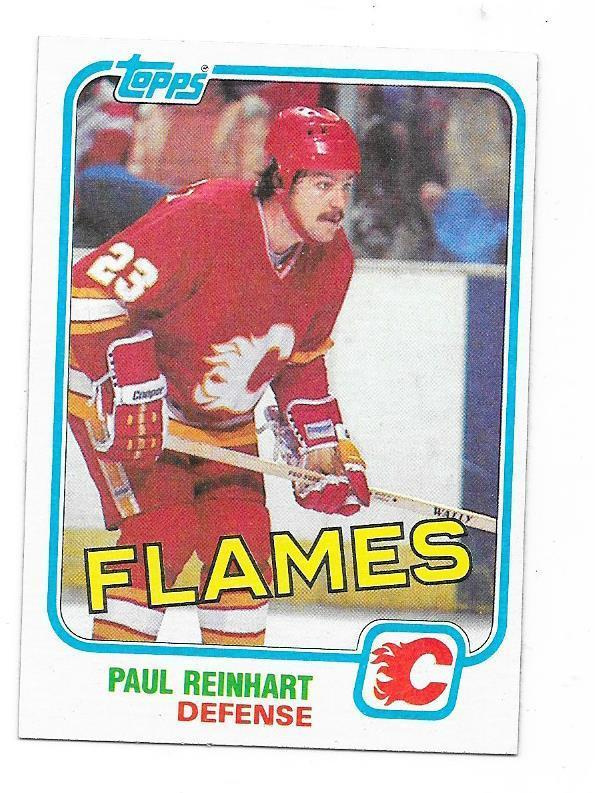1981-82 Topps #28 Paul Reinhart Calgary Flames