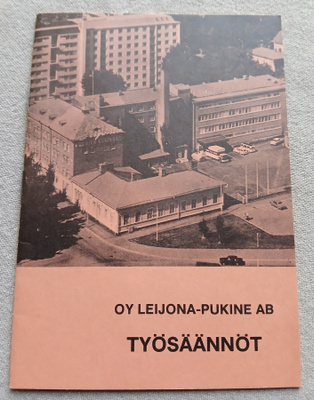 Oy Leijona-pukine Ab , Työsäännöt