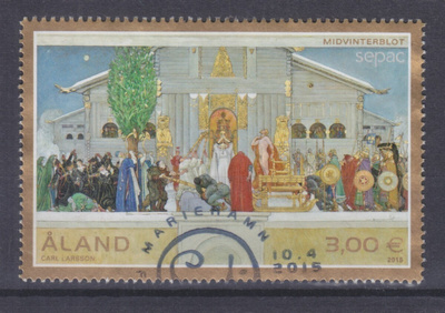 Åland 2015 3€ merkki