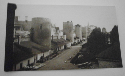 Tallinna, kaupungin muurit, valok. / kortti (Parikas 1928)