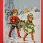 Vanha uudenvuoden kortti kulk. 1944 - pikkukuva 1