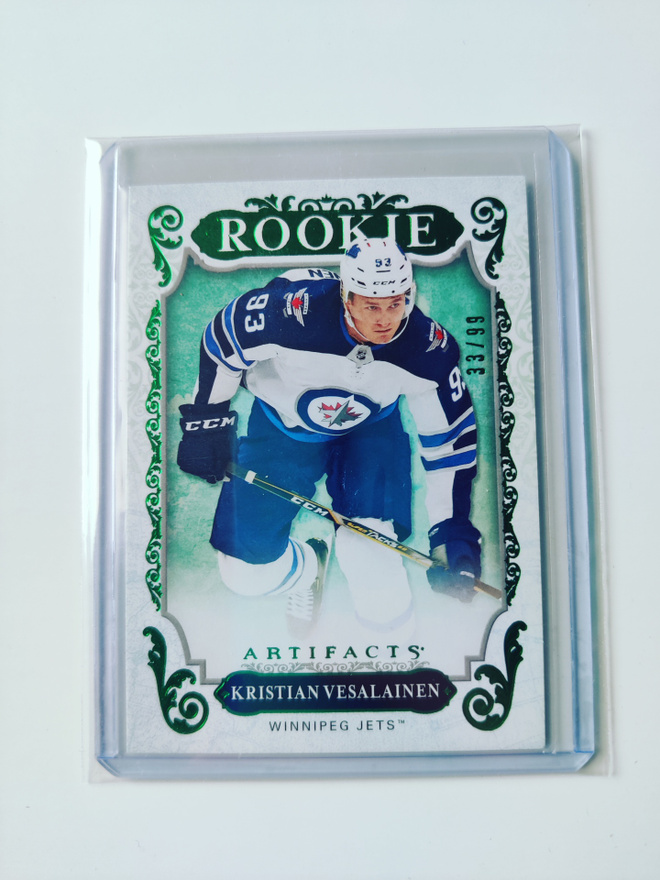 Kristian Vesalainen 18-19 Artifacts Rookie Emerald /99