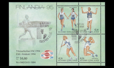 1246-9BL12 o Finlandia Yleisurheilu Kalevan Kisat (1994)