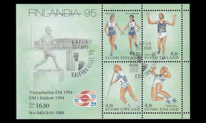 1246-9BL12 o Finlandia Yleisurheilu Kalevan Kisat (1994)