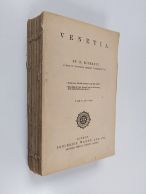 B. Disraeli : Venetia