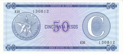 Cuba 50 Pesos 1985 P FX24 #162