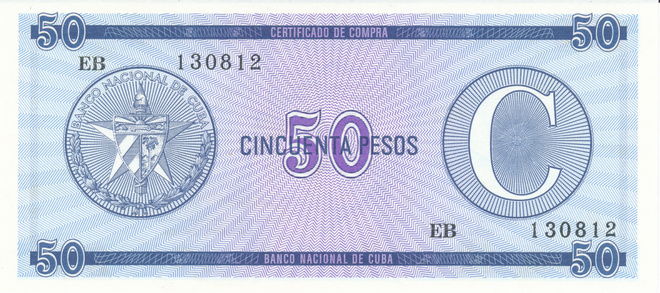 Cuba 50 Pesos 1985 P FX24 #162