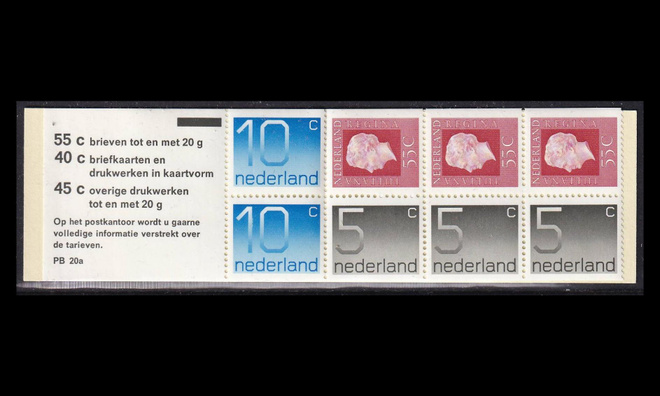 Alankomaat MH21 ** Vihko PB 20a Juliane-numero (1976)