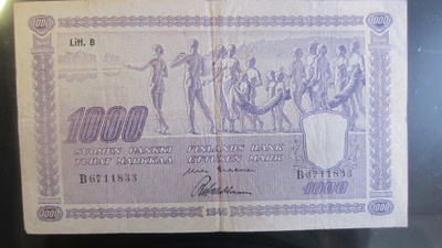 1000 markkaa 1945