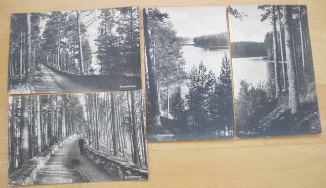 4 VANHAA Postikorttia Punkaharju 1930-l