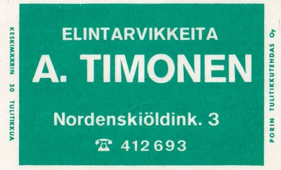 A. Timonen  - Nordenskiöldink. 3   b499