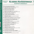 Klassisia Kesäsuosikkeja - 2000 - Kesäpäivä Kangasalla - CD - pikkukuva 2