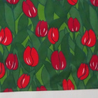ISO retro joululiina / jouluverho Tulppaanit - pikkukuva 1