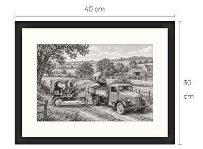 Uusi Caterpillar art print kehystetty 30 cm x 40 cm