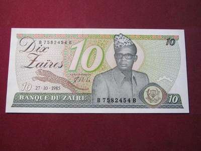 10 zaires 1985 Zaire