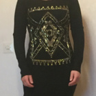 Luxestar musta / kultainen neule L/XL - pikkukuva 1