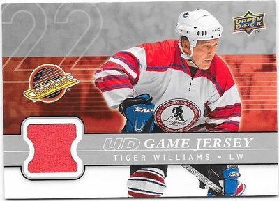 08-09 UD Jersey #GJ2-TW Tiger Williams paita Gooni