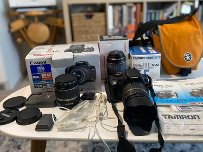 Kuvien mukaiset Canon kamera etc.