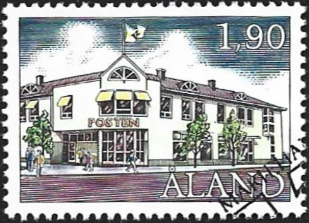 Åland 1993 BL 2 Posti Postitalo EP leima Lape 067