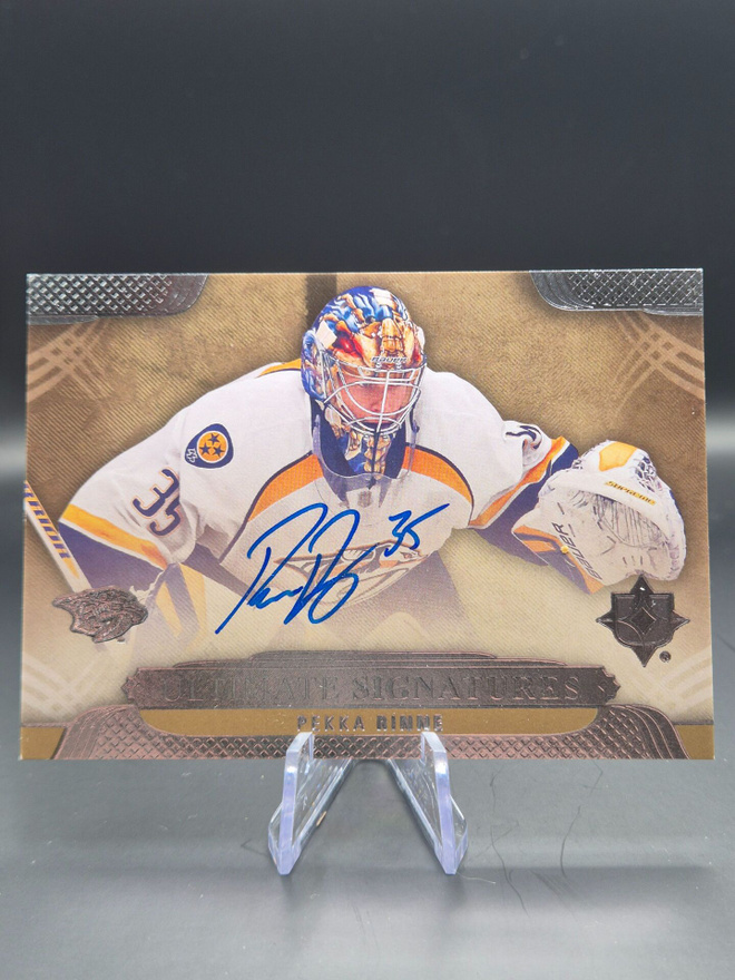 2013 UD Ultimate Collection Signatures Pekka Rinne Auto
