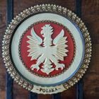 Käsintehty Puola koristelautanen 30cm - pikkukuva 1