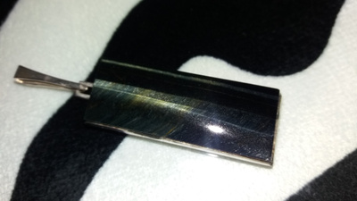 6.5cm Vintage Turun Hopea kissansilmä kivi hopea riipus