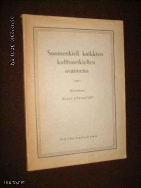 Lönnqvist : Suomenkieli kaikkien kulttuurikielten avaimena