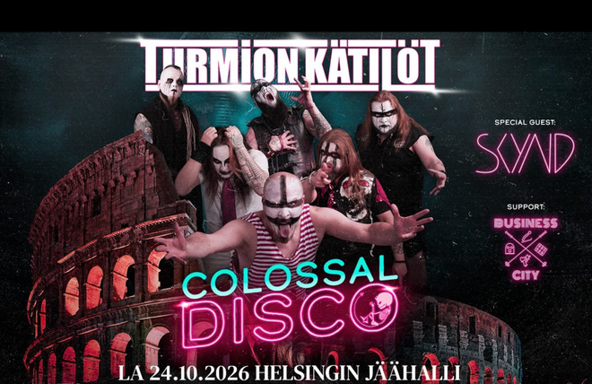 2 lippua Turmion Kätilöt keikalle 24.10.2024, Helsinki