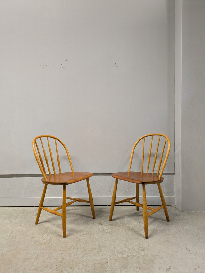 Nestor Nässjö vintage pinnatuoli 2kpl