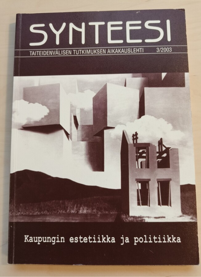 Synteesi Numero 3/2003 (Estetiikan teemanumero)