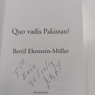 Bertil Ekensten-Möller : Quo vadis Pakistan? (signeerattu... - pikkukuva 3