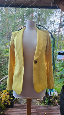 ZARA WOMAN naisten bleiseri XS – sinapinkeltainen