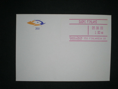 FDC - ATM PostiTele 1,80 mk 05.06.1988