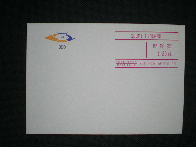 FDC - ATM PostiTele 1,80 mk 05.06.1988