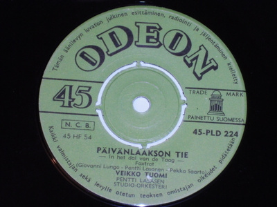 7" VEIKKO TUOMI - Hyvästi, Armain - single 1963 EX