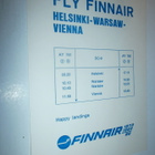 Finnair - ensilennot Hki-Varsova-Wien 1973, aikataulu - pikkukuva 1