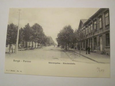 VANHA Postikortti Porvoo Varhainen HUIPPUKUNTO ennen-1905