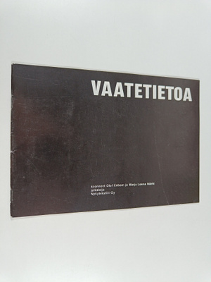 Marja-Leena Närhi ym. : Vaatetietoa
