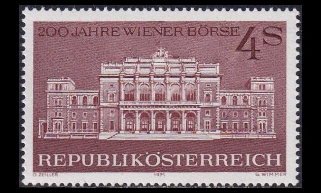 Itävalta 1367 ** Wienin pörssi 200v (1971)