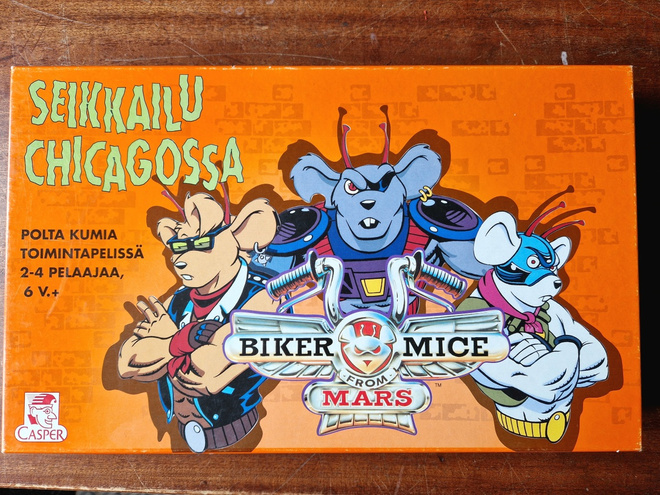 Seikkailut Chicagossa lautapeli vuodelta 1994.HIENO