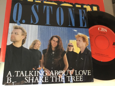 Q Stone Talking About love single Ps 1990 CBS