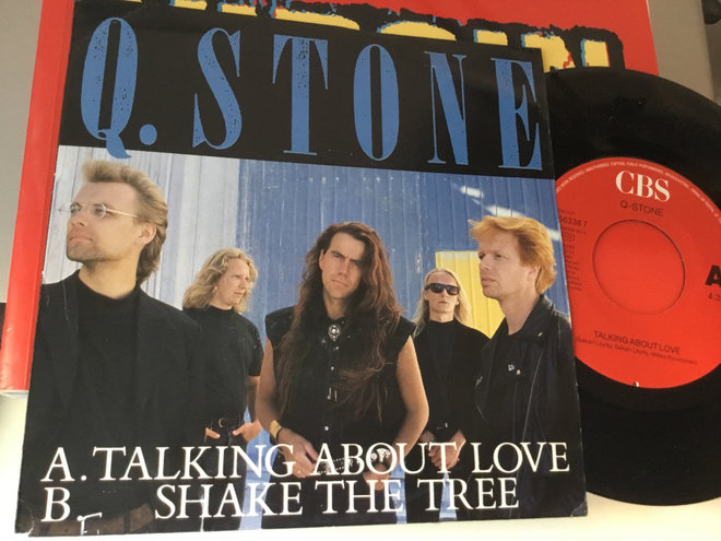 Q Stone Talking About love single Ps 1990 CBS