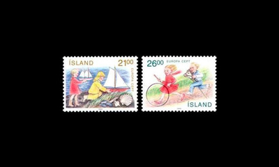 Islanti 701-2 ** Europa lasten leikit (1989)