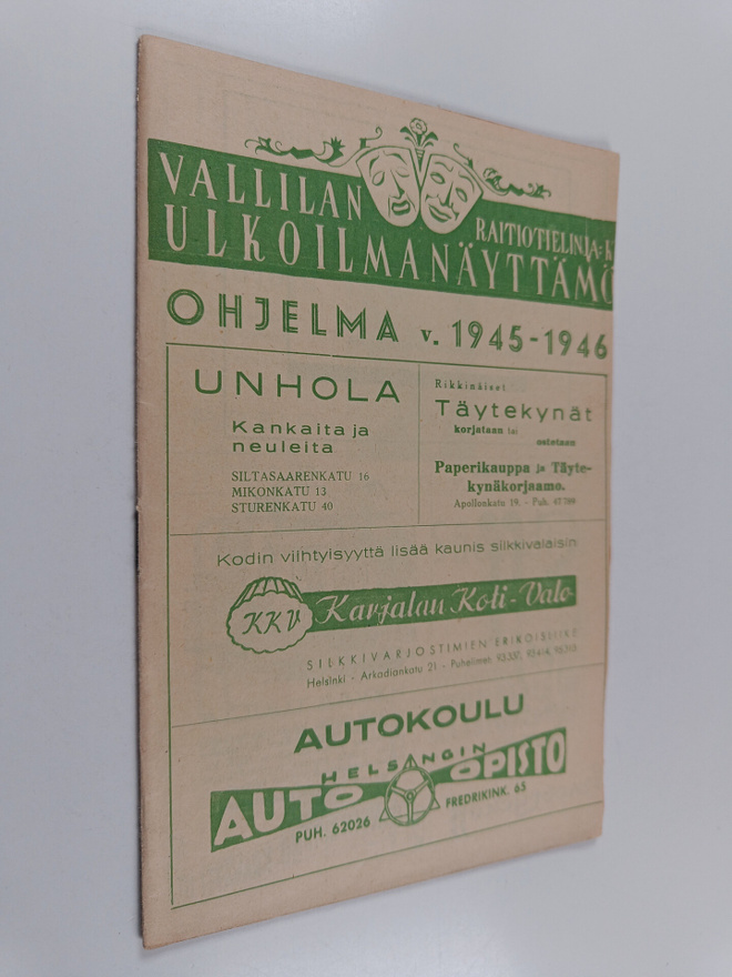 Vallilan ulkoilmanäyttämö : ohjelma 1945-1946