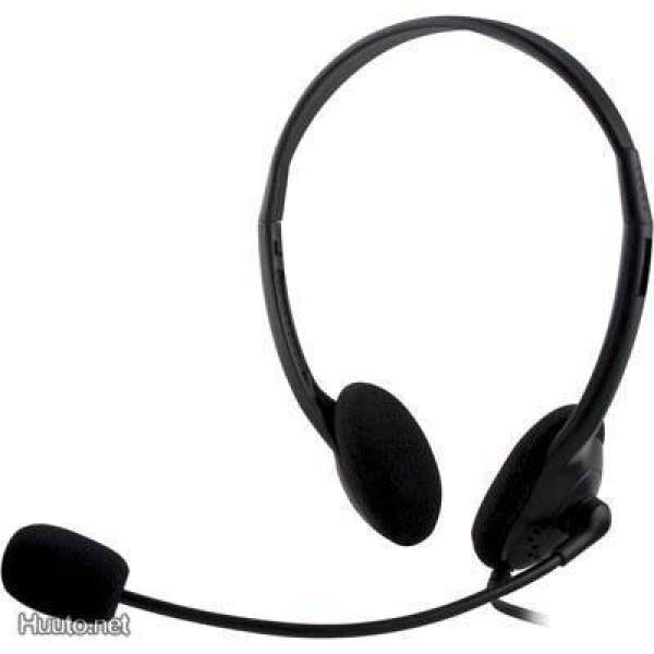 Deltaco HL-2 Headset, 2x3.5mm, musta tai valkoinen *UUSI*