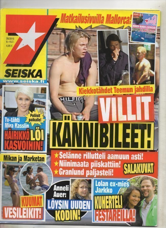 7-Päivää n:o 28 2015 Mika & Heidi. Mika & Marketta. Vesa Kes
