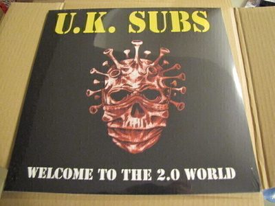 UK Subs Welcome to the 2.0 world LP & CD Kelt kansi 2022