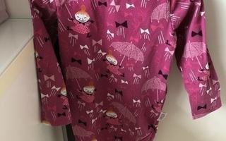 Muumi pinkki pitkähihainen body koko 80