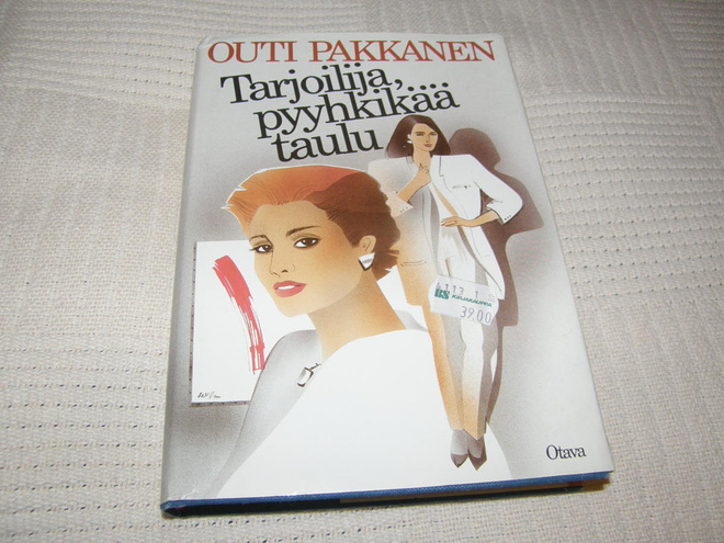 Outi Pakkanen Tarjoilija, pyyhkikää taulu  -sid