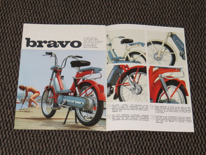 1973 Piaggio Bravo mopo esite - KUIN UUSI